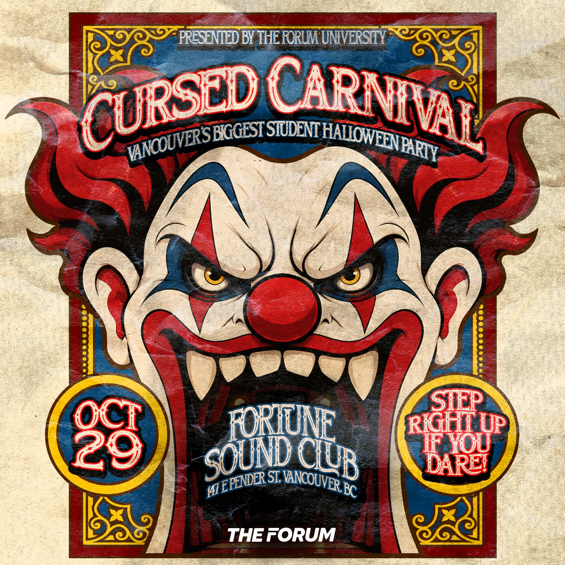 CURSED CARNIVAL PRES BY. THE FORUM